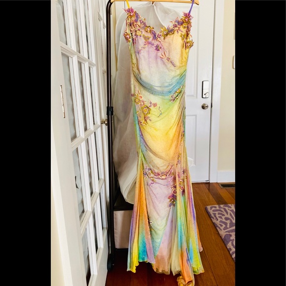 Cache Dresses & Skirts - 💕 Exquisite Silk Gown NWT 8